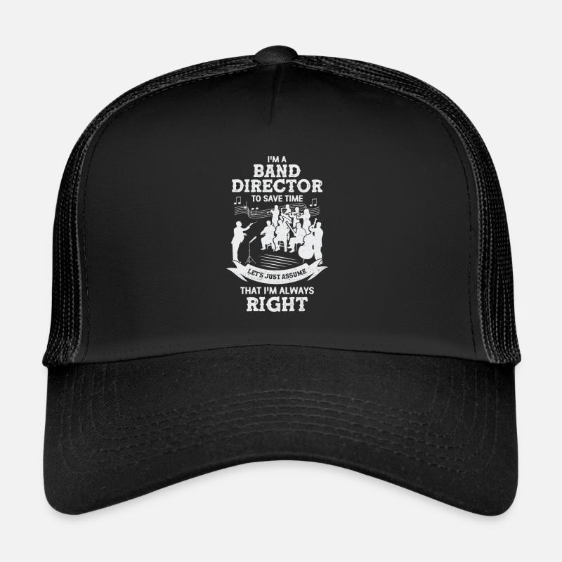 Dirigent Dirigieren Orchester Geschenk - Trucker Cap - Schwarz/Schwarz