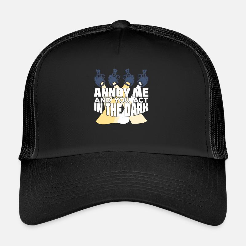Beleuchtungstechniker Beleuchter Geschenk - Trucker Cap - Schwarz/Schwarz