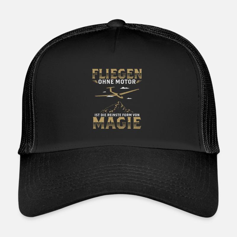 Segelflieger - Trucker Cap - Schwarz/Schwarz