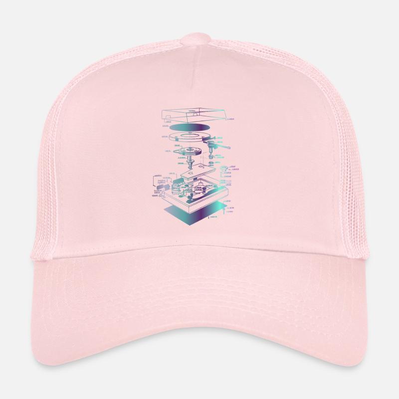 Rétrophoniste Oldschool Illustration Casquette trucker 