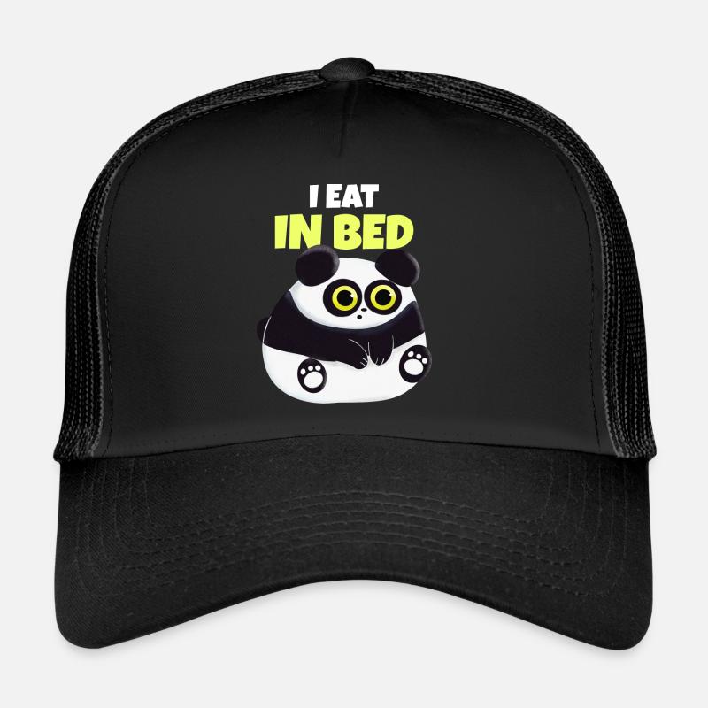Ich esse im Bett - Süßer Panda Trucker Cap