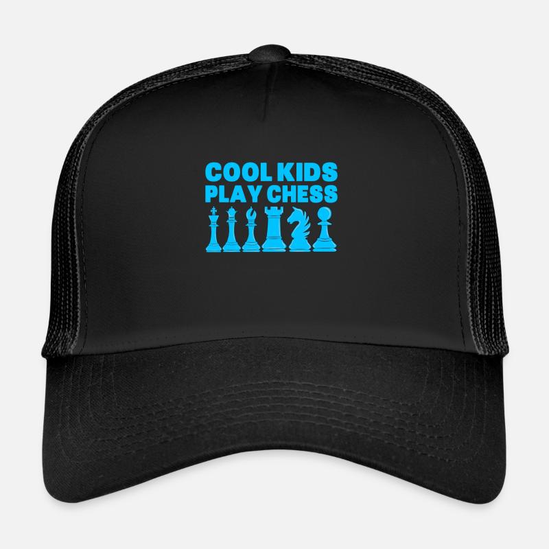 Les enfants cool jouent aux échecs Casquette trucker 