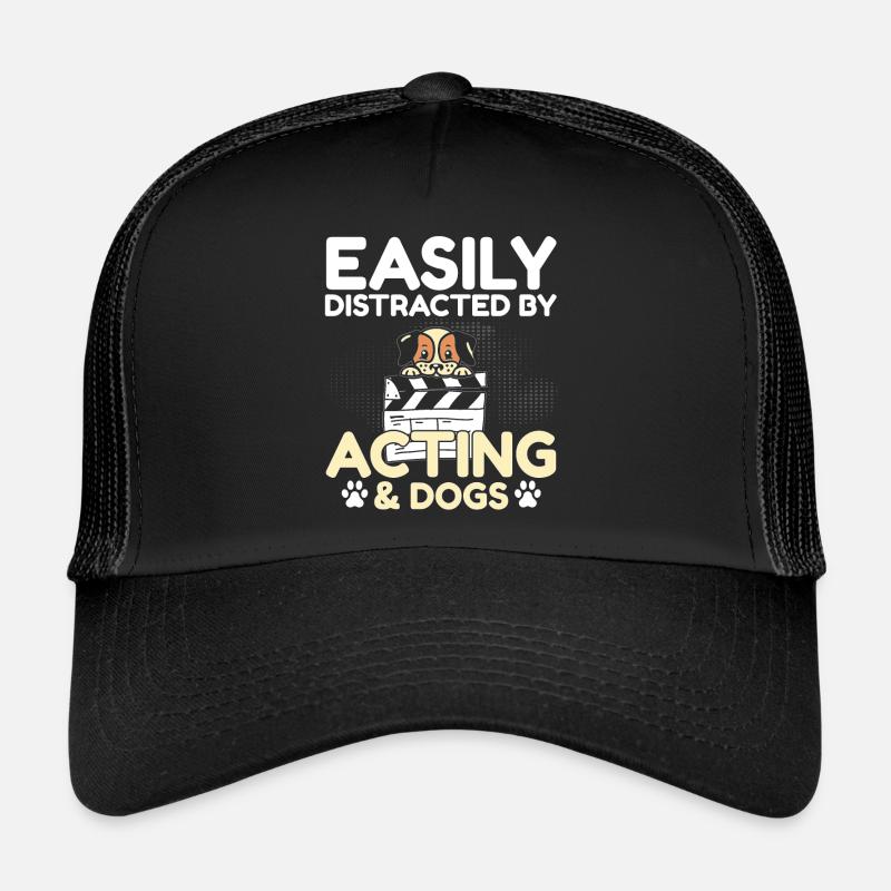 Facilement distrait par le jeu d’acteur et les chiens Casquette trucker 