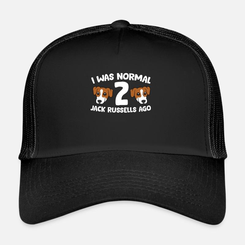 Lustiger Jack Russell Liebhaber Ich war normal Trucker Cap