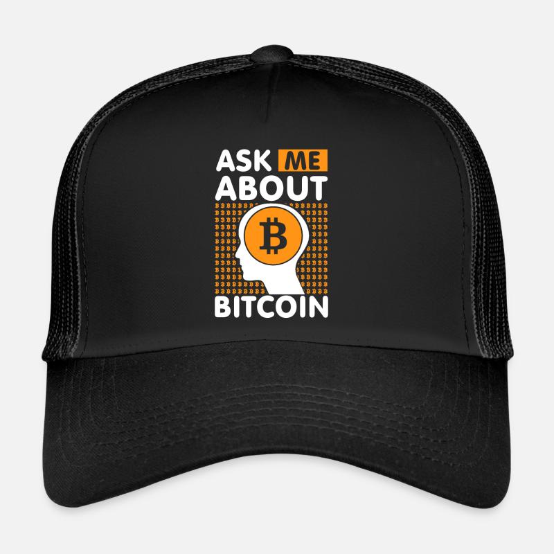 Ask me about Bitcoin Trucker Cap