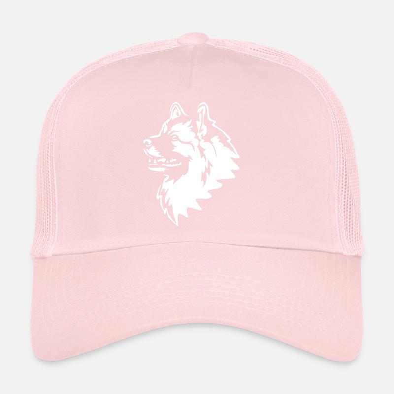 Tête Wolfsspitz « Black Edition » Casquette trucker 