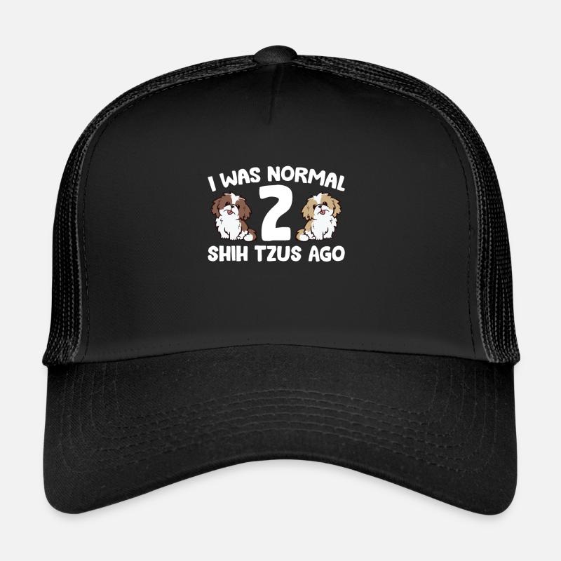 Propriétaire de Shih Tzu J’étais normal avant 2 Shih Tzus Casquette trucker 