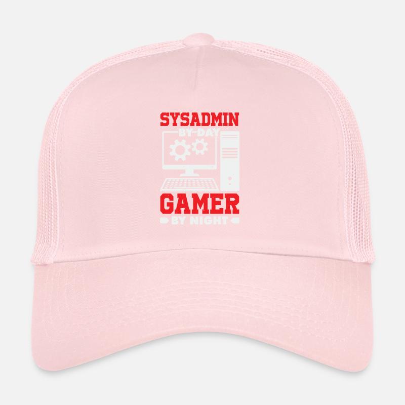 System Administrator Gamer Sysadmin Gift Trucker Cap