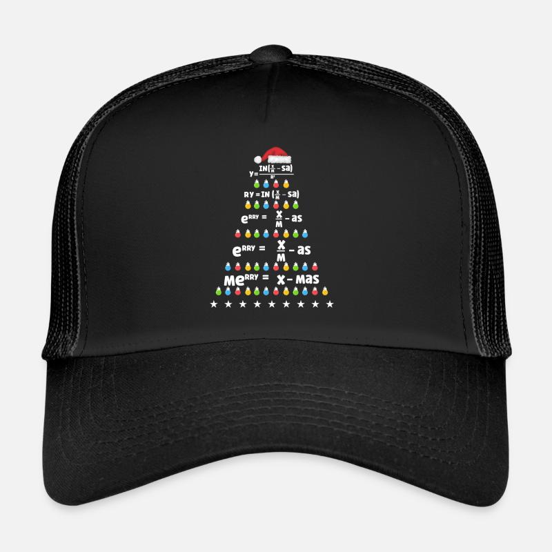 Math Arbre de Noël Math Formule Math Noël Casquette trucker 