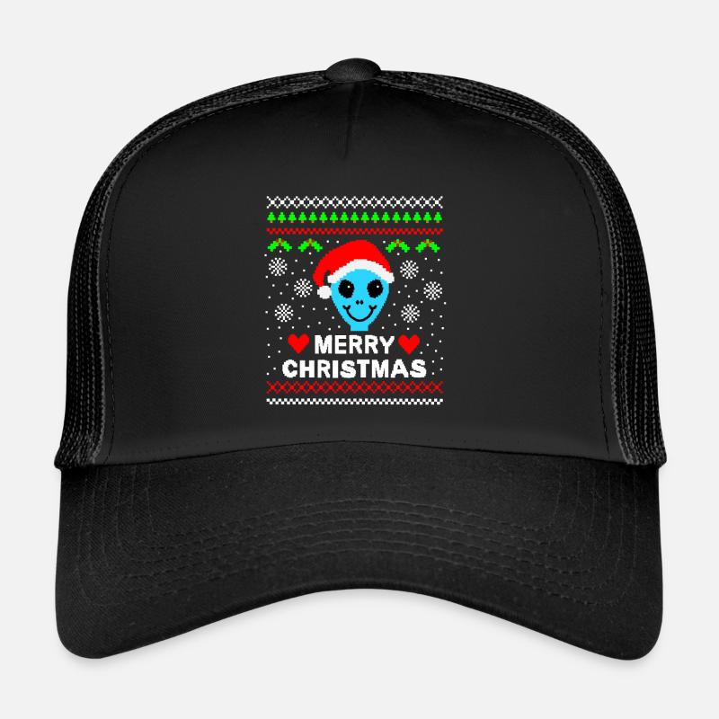 Alien Weihnachtspullover ugly christmas Geschenk Trucker Cap