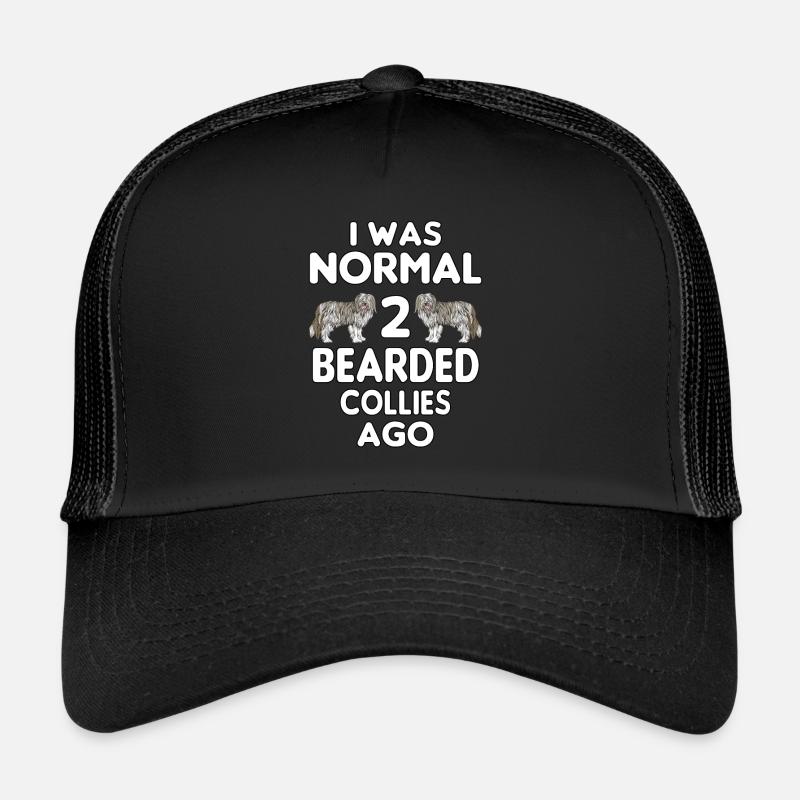 Bearded Collie - Trucker Cap - black/black