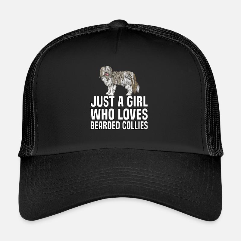 Bearded Collie - Trucker Cap - Schwarz/Schwarz