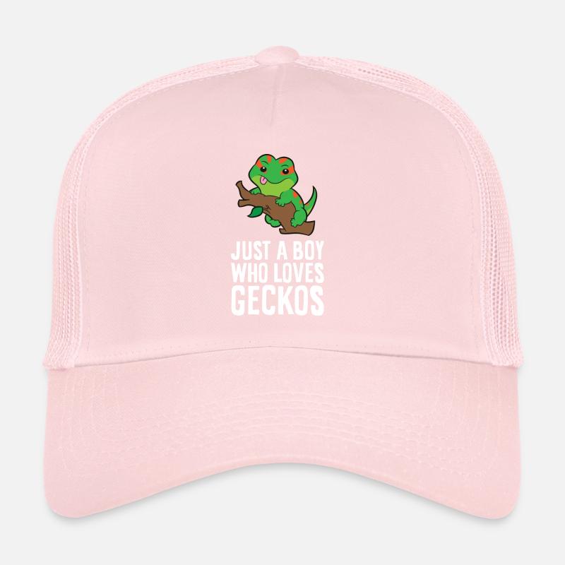 Gecko mignon Juste un garçon qui aime les geckos Casquette trucker 