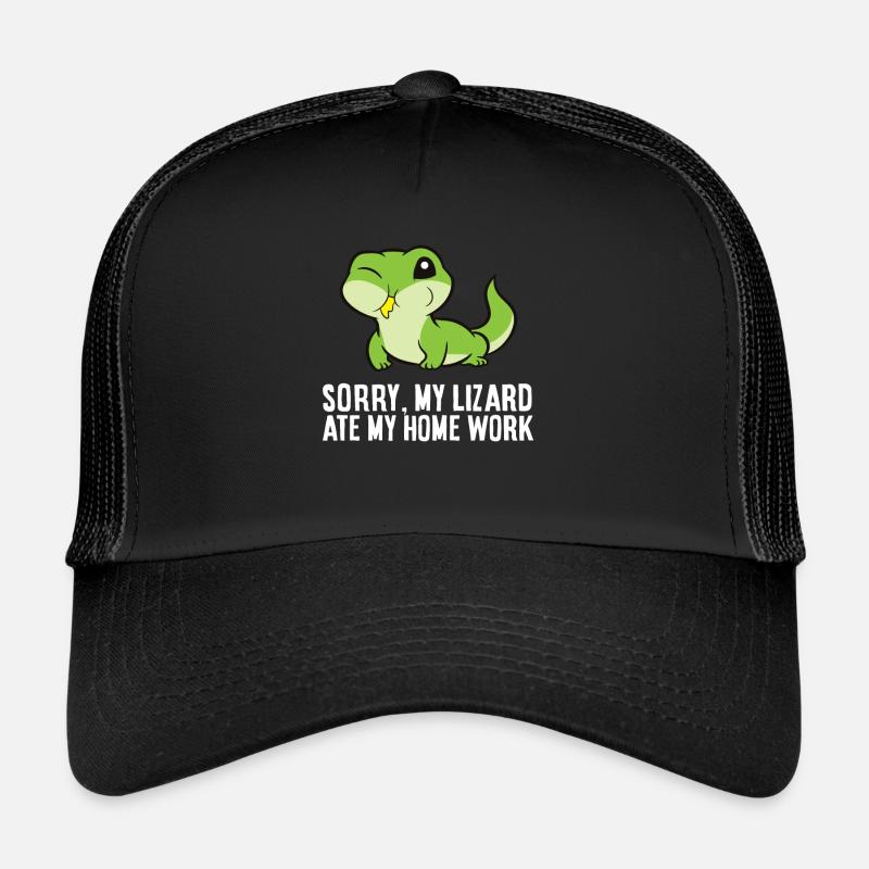 Sorry My Lizard Ate My Homework Trucker Cap