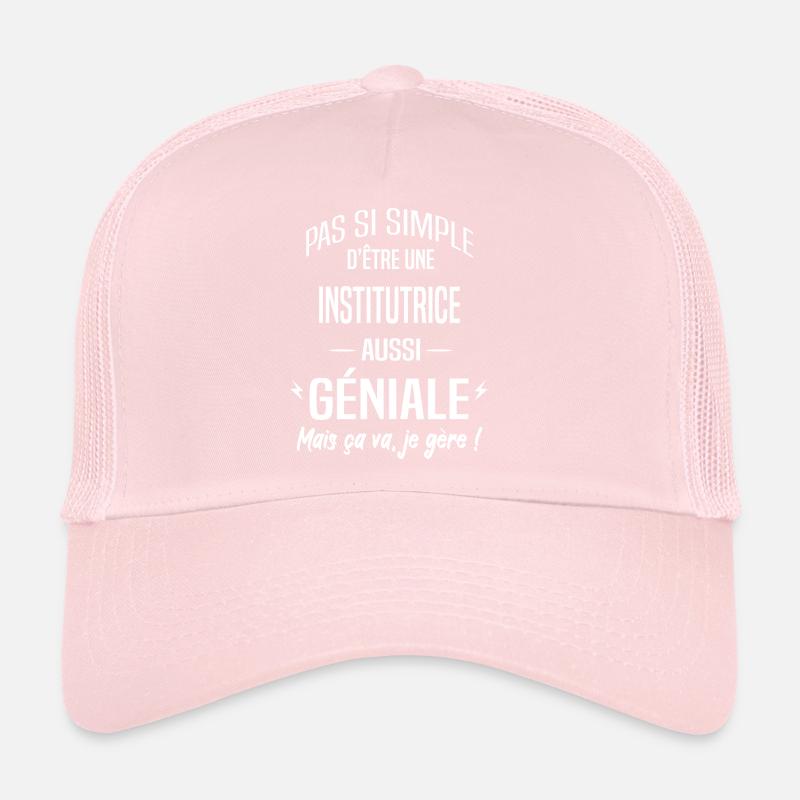 Institutrice Casquette trucker 