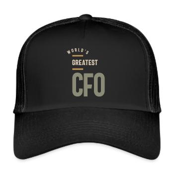 CFO Gift Funny Job Title Profession - Trucker Cap - black/black - Front
