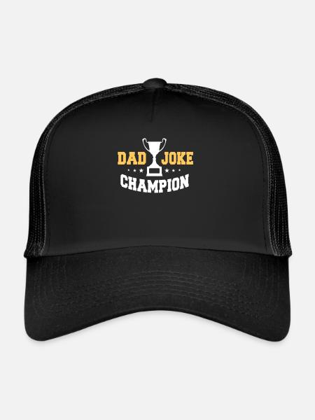 Papa Joke Champion - Casquette trucker  - noir/noir - Devant
