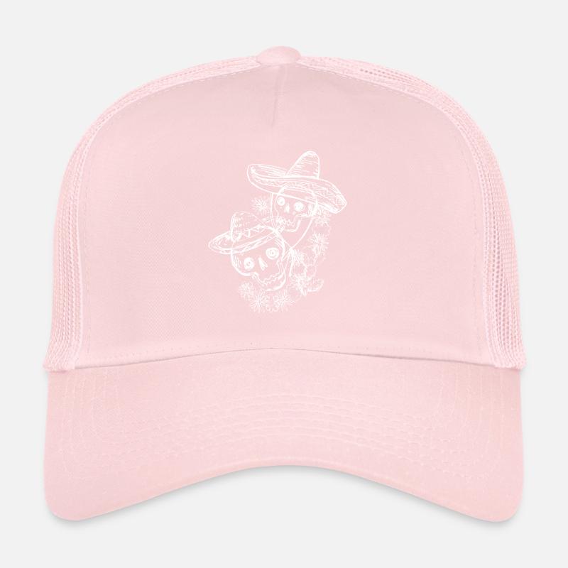 Skull skull tattoo halloween mexico mexican draw Trucker Cap