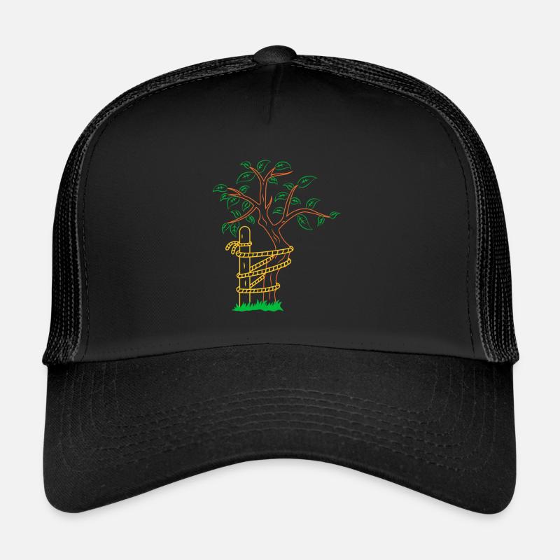 Technologie orthopédique Tree Neon (gOT it!) - Casquette trucker  - noir/noir