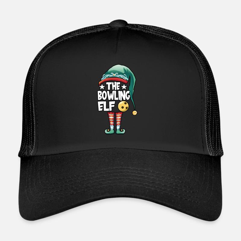 Noël Le Bowling Elf Costume Bowlers Bowling Casquette trucker 
