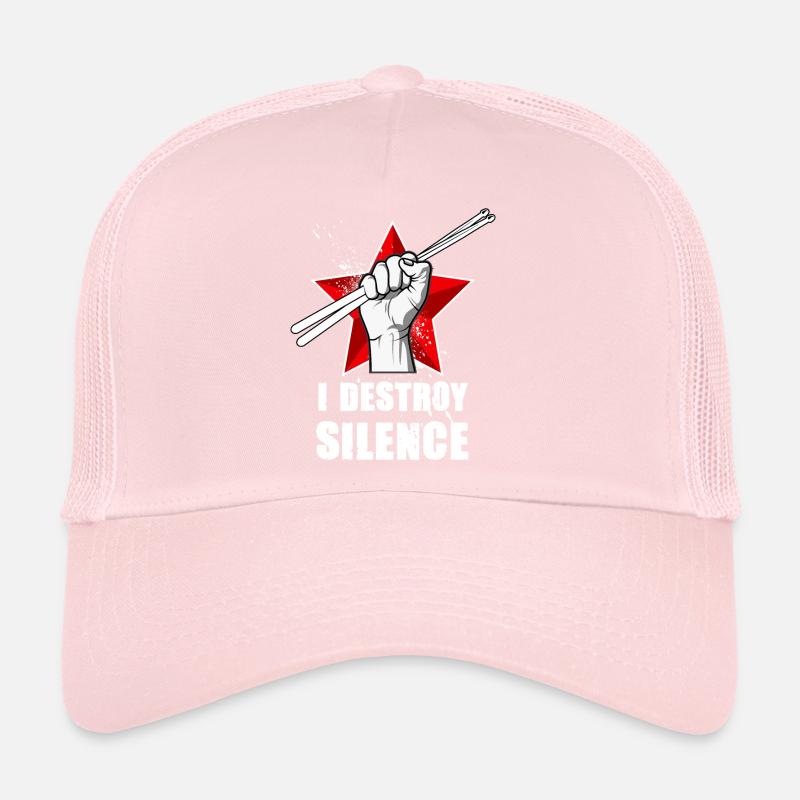 Batterie percussions i destroy silence Casquette trucker 