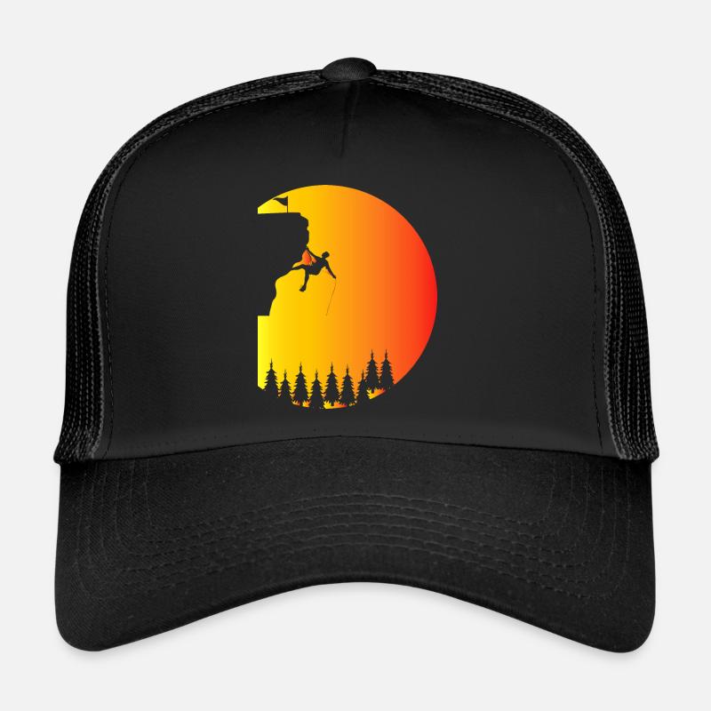 Bouldern Klettern Climbing - Trucker Cap - Schwarz/Schwarz