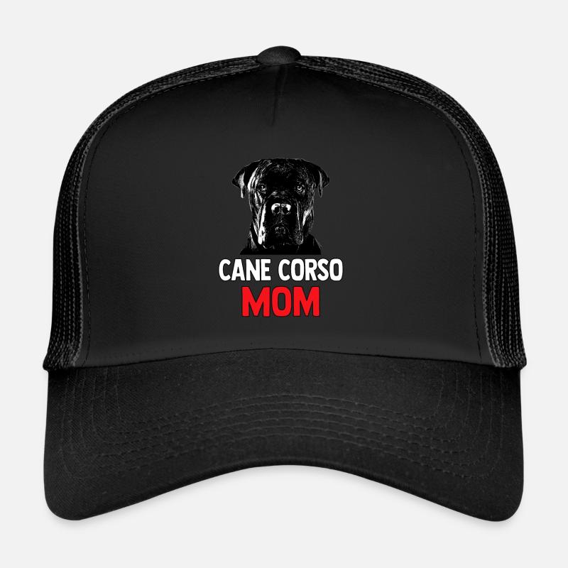 Hund Mama Welpe Mom Cane Corso - Trucker Cap - Schwarz/Schwarz