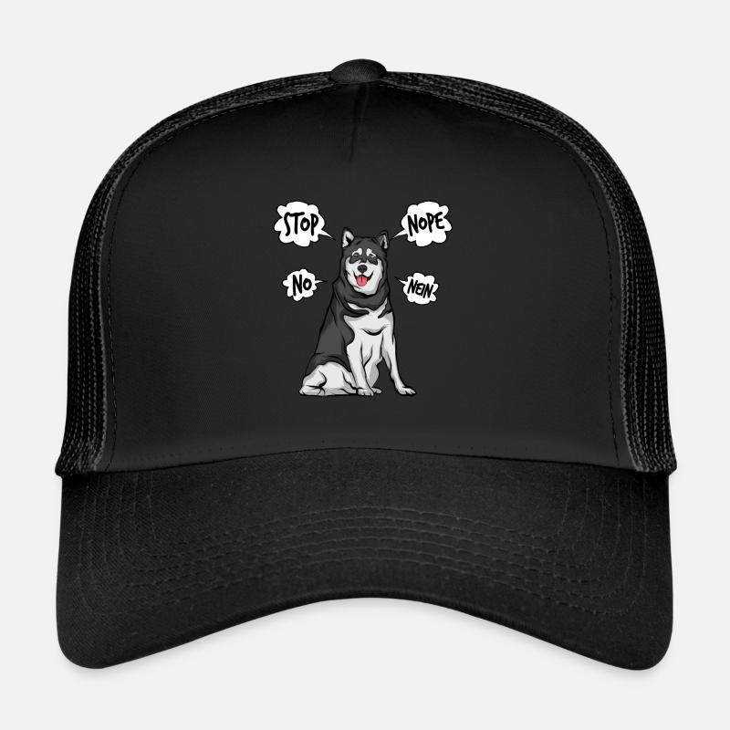 Alaskan Malamute Husky Dog Trucker Cap