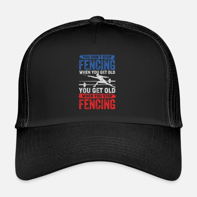 Fechten Sportfechten Alter Mann Fechter Geschenk Trucker Cap