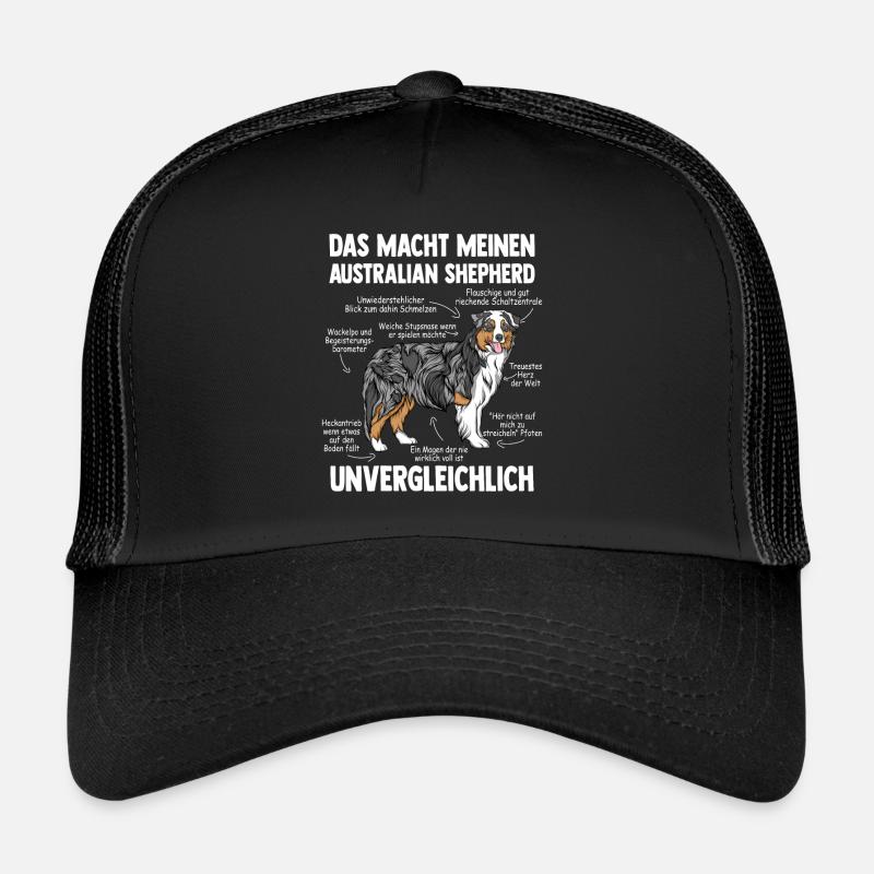Australian Shepherd Aussie Trucker Cap