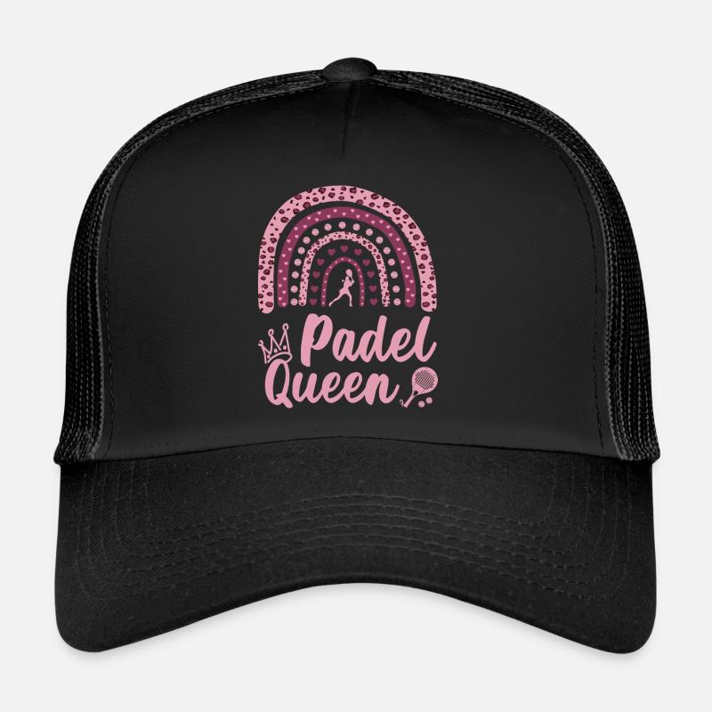 Padel Queen Regenbogen Leopard Mama Padelista Trucker Cap