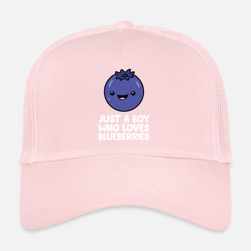 Juste un garçon qui aime les bleuets Casquette trucker 