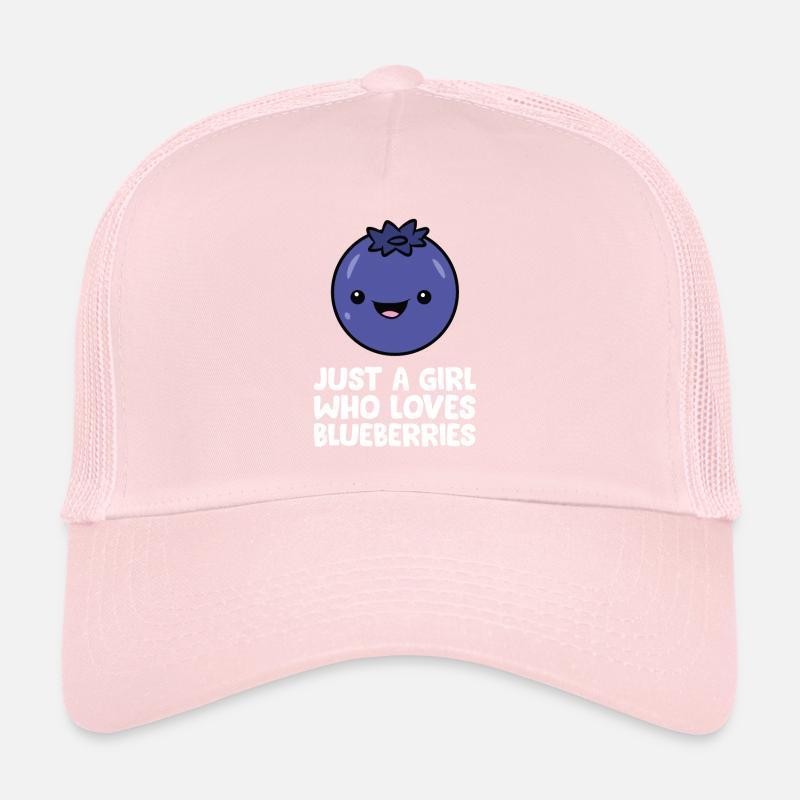 Nur ein Mädchen, das Blaubeeren liebt Trucker Cap