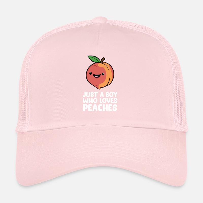 Juste un garçon qui aime les pêches Casquette trucker 
