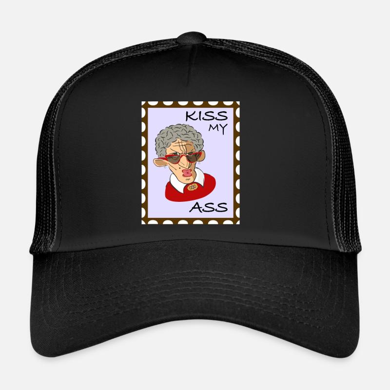 Cool old Lady - Kiss my Ass! Trucker Cap