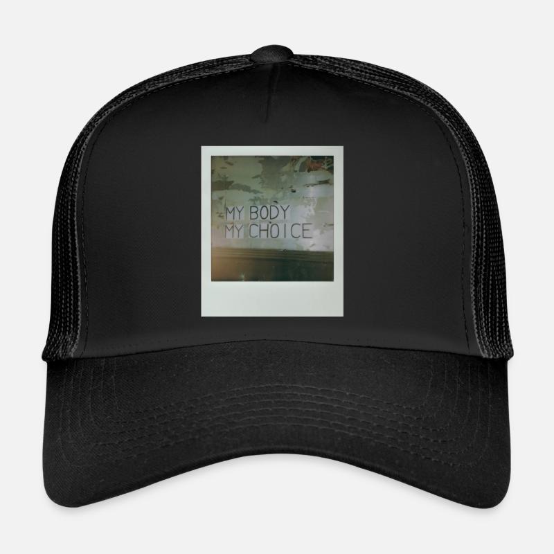 Mon corps Mon choix - Casquette trucker  - noir/noir