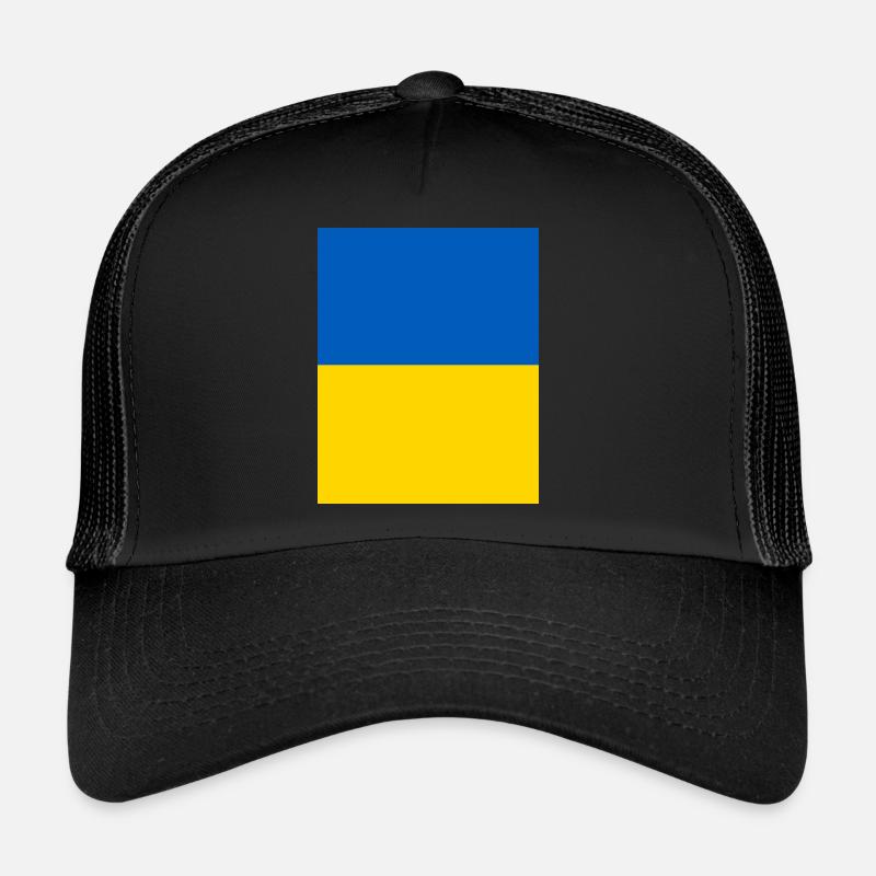 Ukraine - Casquette trucker  - noir/noir