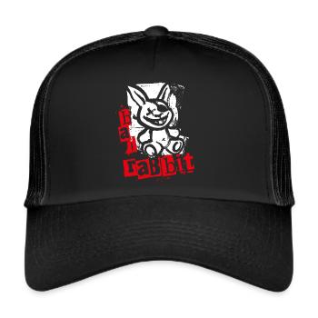 Bad Rabbit - Cheeky Rabbit Rabbit - Trucker Cap - black/black - Front