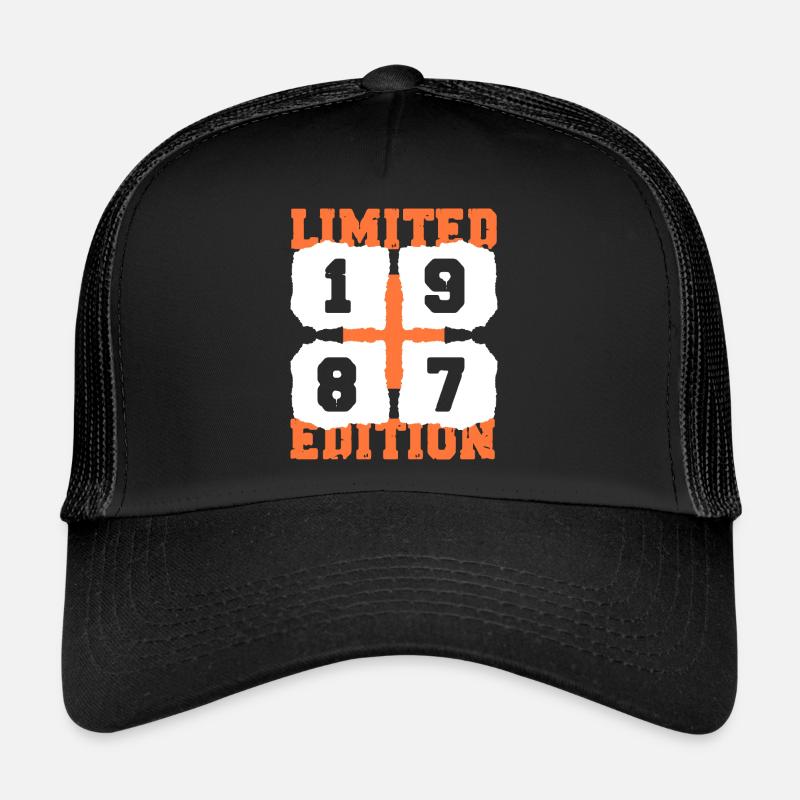 1987 birthday 35 years anniversary retro edition Trucker Cap
