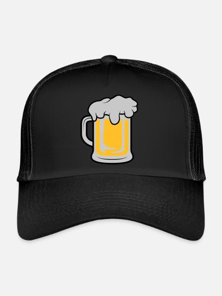 Maßkrug Bière - Casquette trucker  - noir/noir - Devant