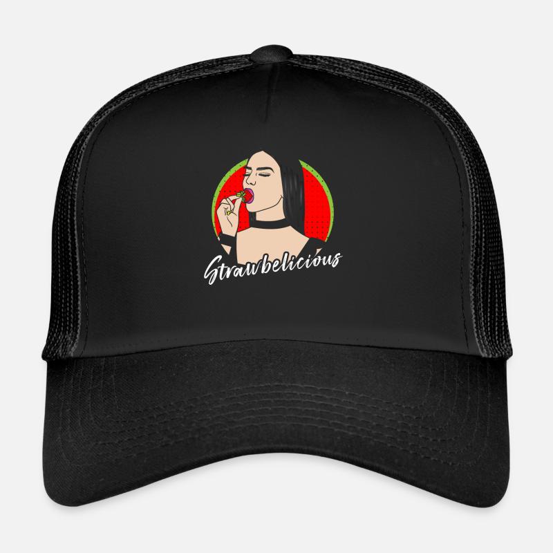 FILLE FRAISE PAILLE ERDBEERE Casquette trucker 