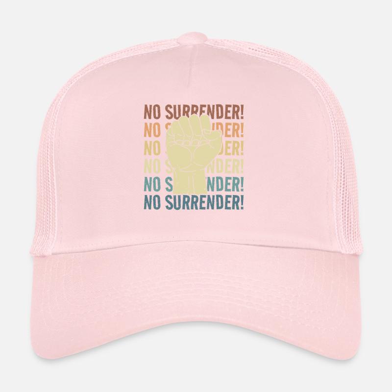 SLOGAN POLITIQUE PAS D’ACTIVISME DE REDDITION Casquette trucker 
