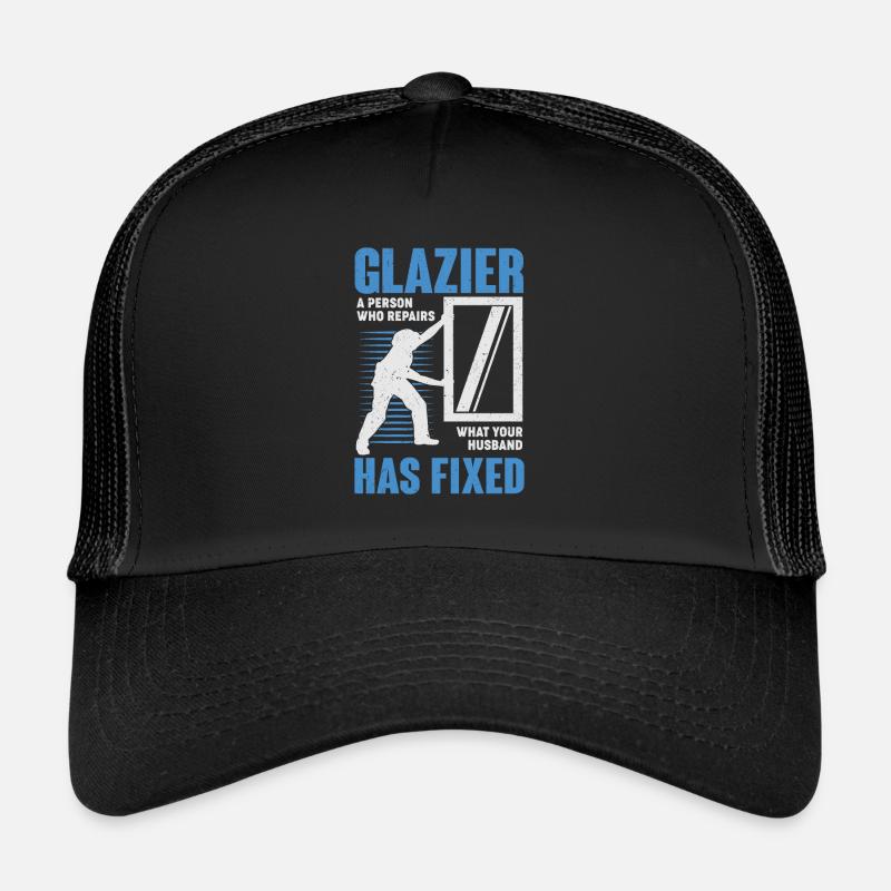 Drôle de vitrier Profession Maître Vitrier Cadeau Casquette trucker 