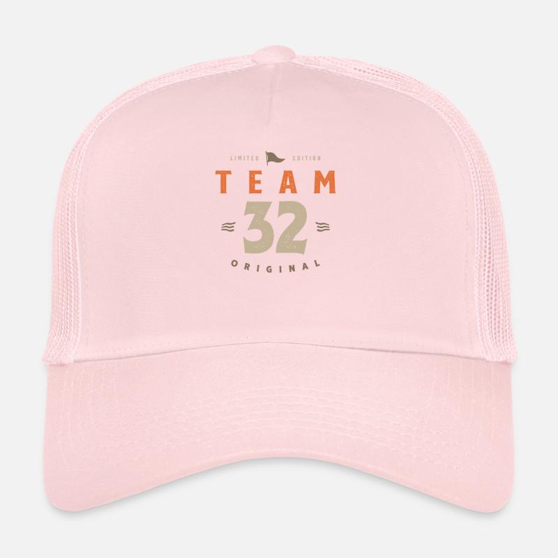 32nd Birthday Team 32 Years Old Trucker Cap