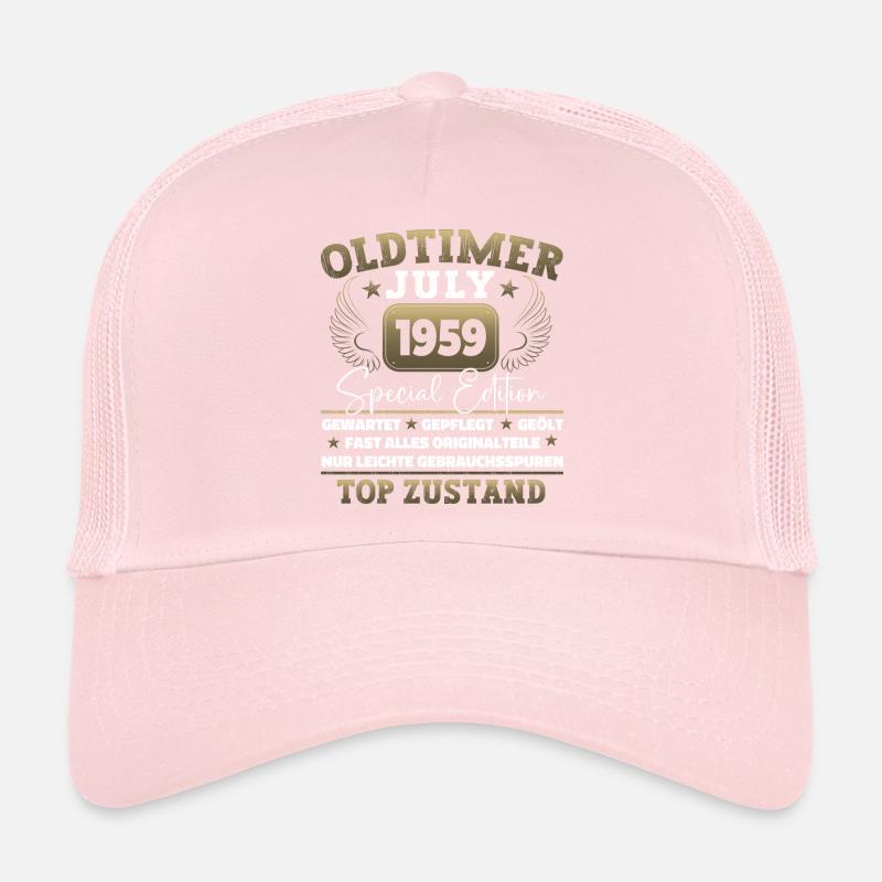 Oldtimer Juli 1959 63. Geburtstag Geschenk Herren Trucker Cap