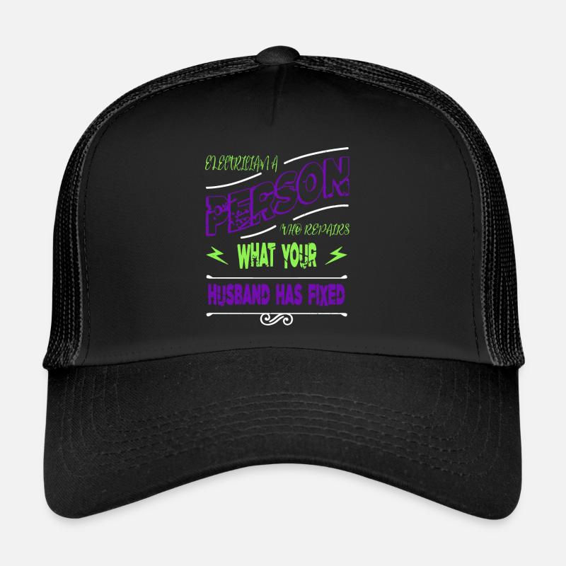 love gift idea electrician humor present idea Trucker Cap