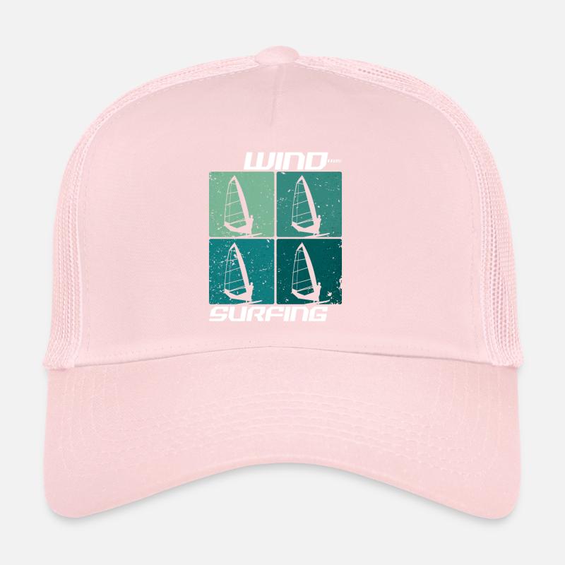 Planche à voile Planche à voile Vagues Eau de vent Casquette trucker 