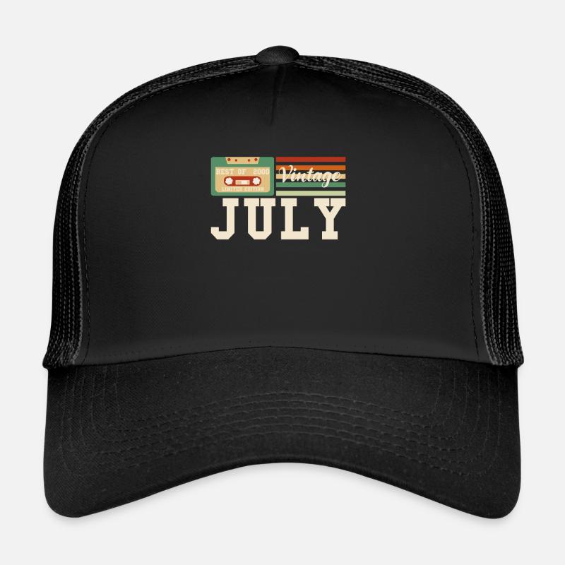 22nd birthday July Vintage 2000 Gift idea Trucker Cap