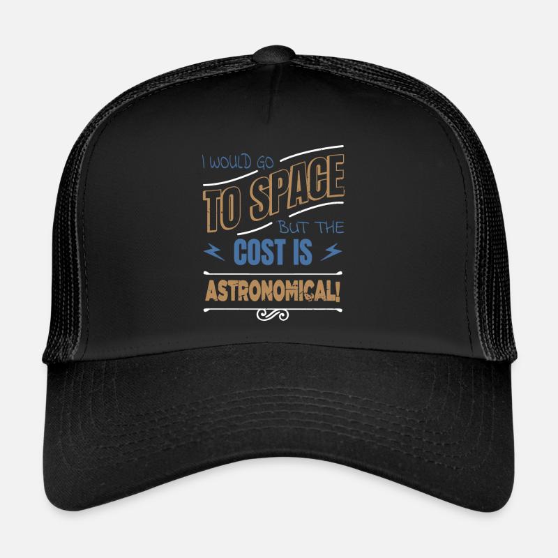 birthday gift space ship astrophysics night sky Trucker Cap