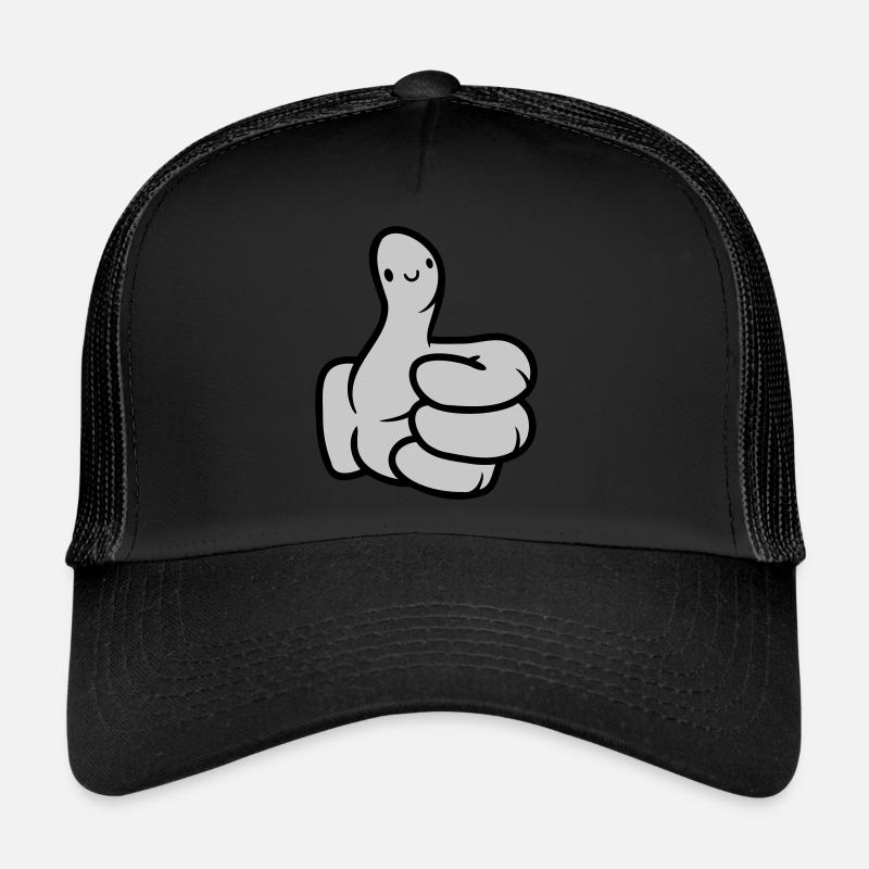 Visage Comic Main Pouce Casquette trucker 